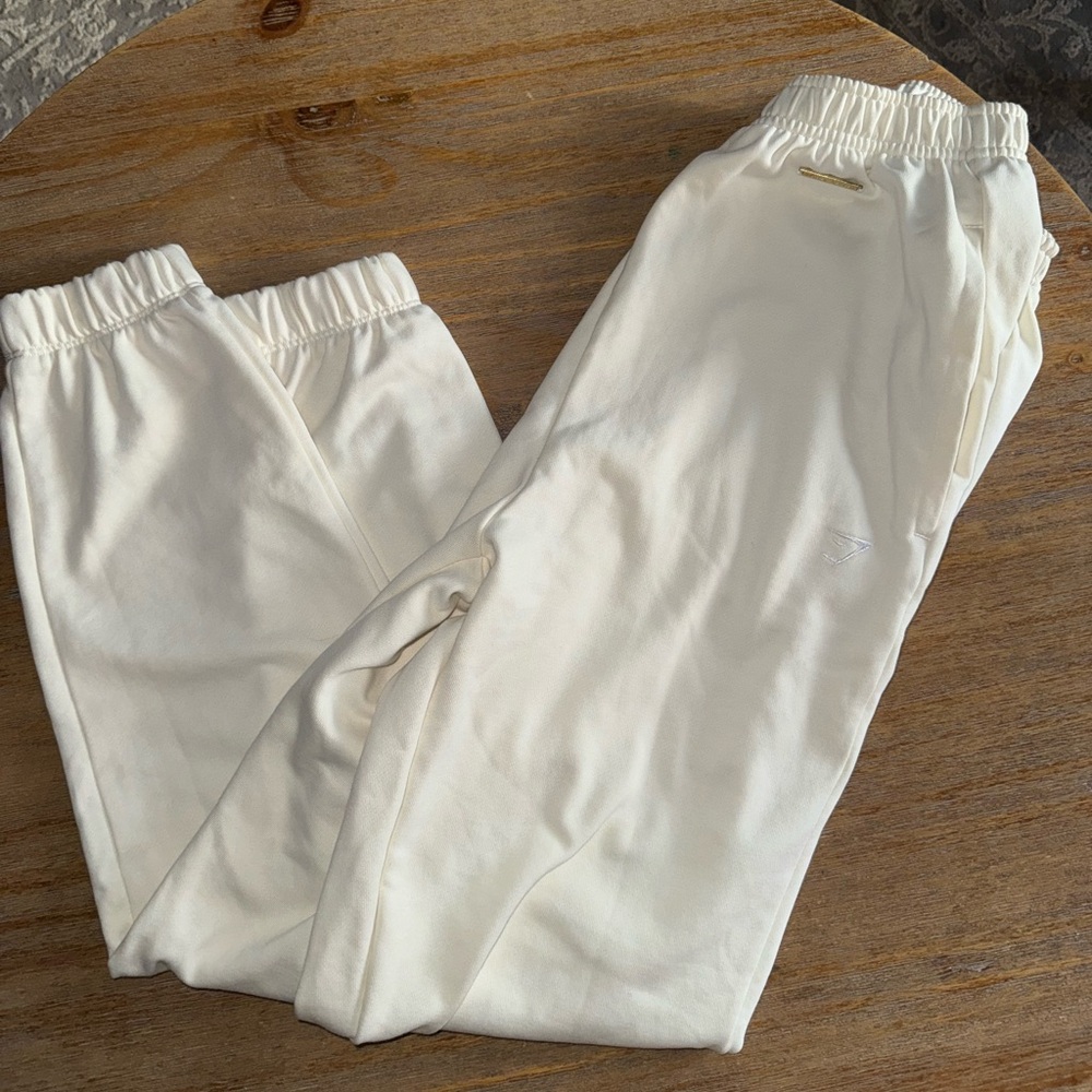 Whitney Simmons x Gymshark in cream size small loose fit joggers